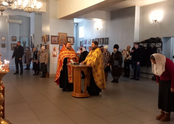 Благодарственный молебен 31 декабря